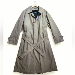 Lauren RL Vintage Trench Coat Mens 44 Long Khaki, RN76926 Made In Vietnam